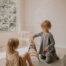 Load image into Gallery viewer, Wooden Rainbow Toy Arch Stacker from Wood Gift for Children - littlelightcollective