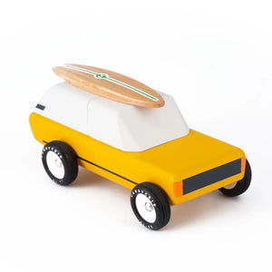 Magnetic Cotswold Gold - Wood Car + Surfboard - littlelightcollective