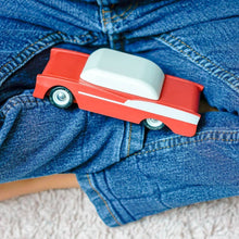Load image into Gallery viewer, Wooden toy car - The Hot One - littlelightcollective