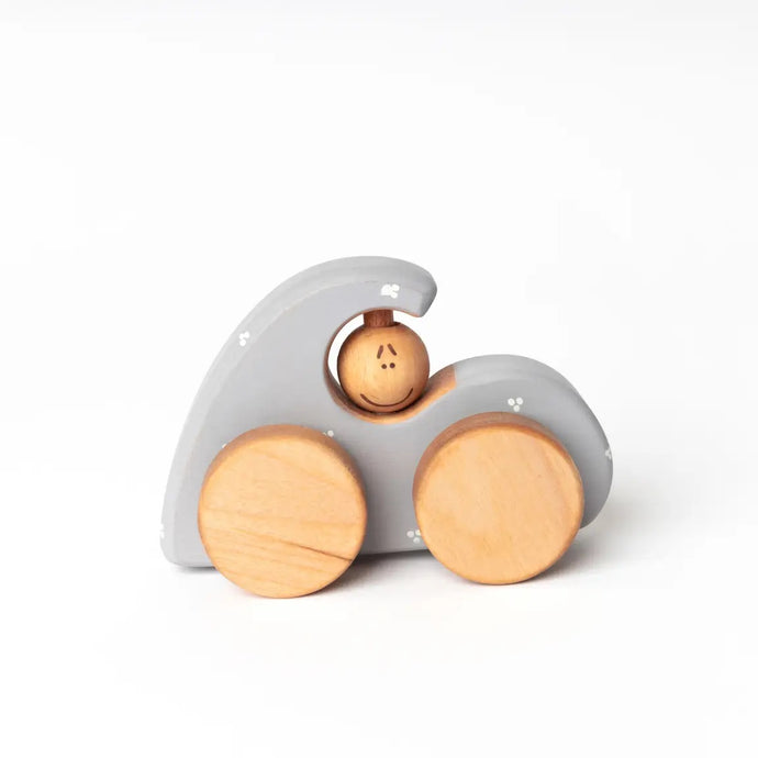 Wooden Beetle Car Toy - Haberdash - littlelightcollective