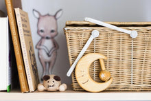 Load image into Gallery viewer, Wooden Teething Toy Moon - littlelightcollective