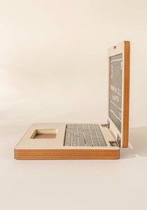 Wooden Toy Laptop Puzzle Toy - littlelightcollective