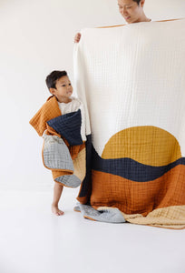 Pre-Order - Large Sunset Throw Blanket - littlelightcollective