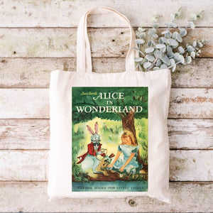 Storybook Tote bag - Alice In Wonderland - littlelightcollective