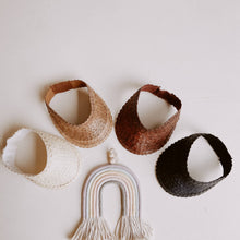 Load image into Gallery viewer, Rattan Sun Visor for Mini - littlelightcollective