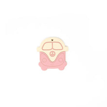 Load image into Gallery viewer, Silicone Teether - Peace Vintage VW Bus - littlelightcollective