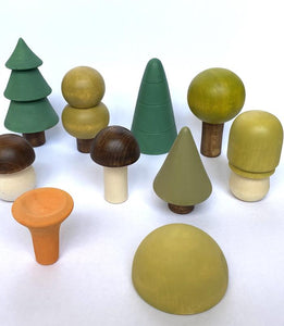 Wooden Trees For Display - Ten pieces - littlelightcollective