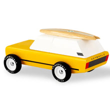 Load image into Gallery viewer, Magnetic Cotswold Gold - Wood Car + Surfboard - littlelightcollective