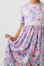 Load image into Gallery viewer, Boho Flowers Dress - Purple - littlelightcollective