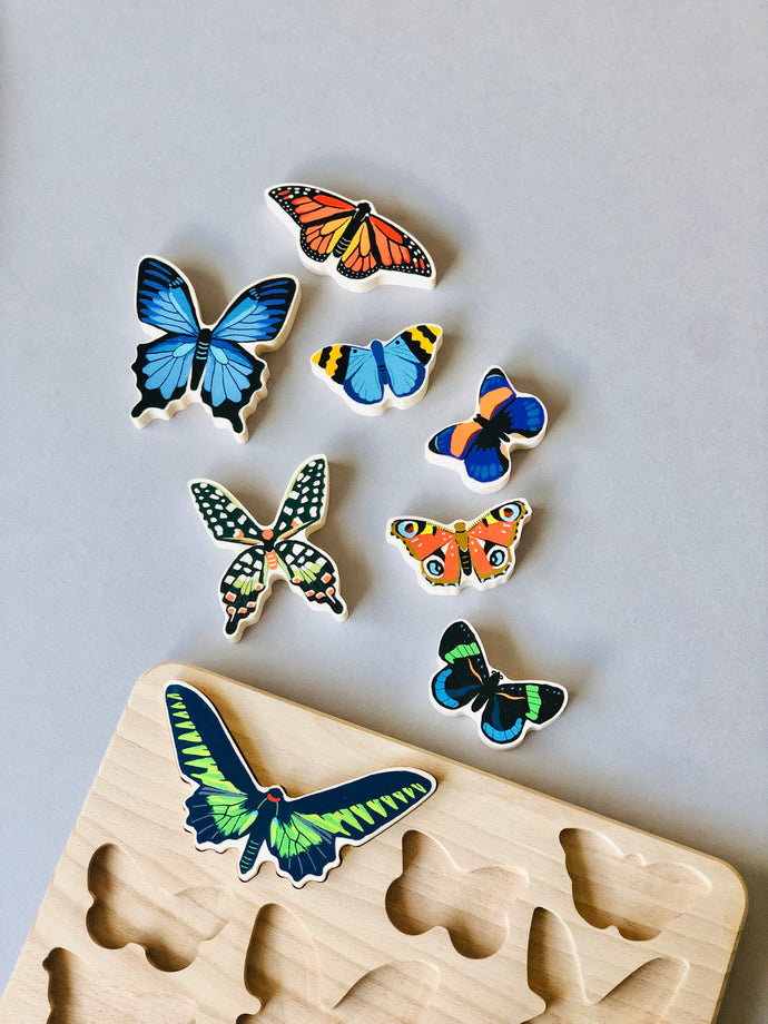 BAJO World of Butterflies Wooden Puzzle - littlelightcollective