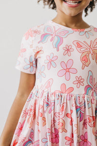 Boho Butterfly Dress - Pink - littlelightcollective