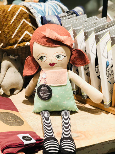 Green Stiches Doll - June - littlelightcollective