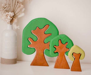 Coloured Wooden Trees - littlelightcollective