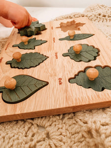 Montessori Leaf Puzzle - littlelightcollective