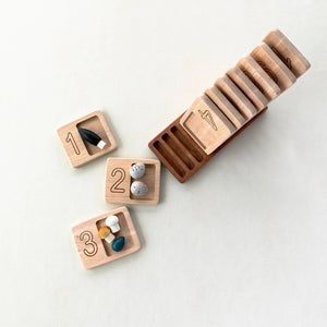 Wooden Number Counting Trays - littlelightcollective