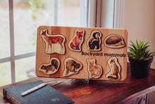 Load image into Gallery viewer, Backyard Mammals Puzzle - littlelightcollective