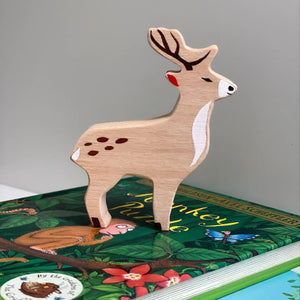 Safari Wooden Animals Natural Set - littlelightcollective