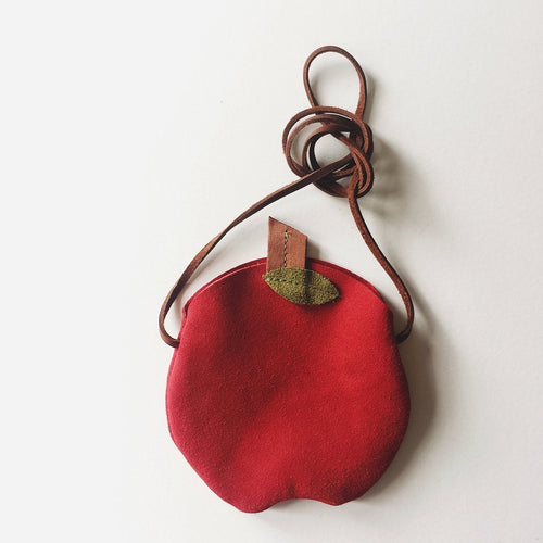 Leather Toddler Purse - Apple - littlelightcollective