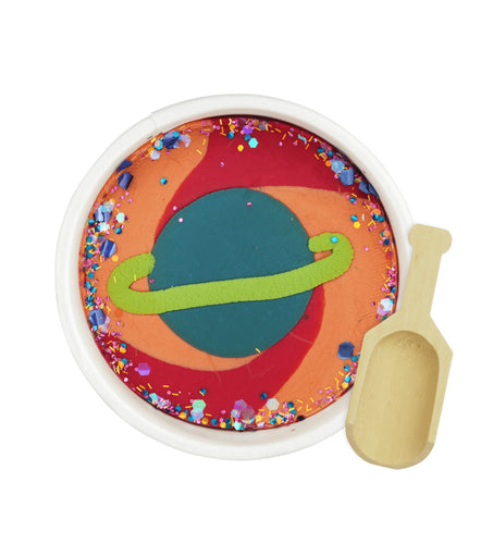 Saturn Sparkle Playdough - littlelightcollective