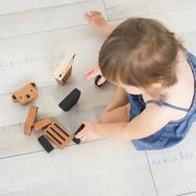 Load image into Gallery viewer, Wooden Animal Tower - littlelightcollective