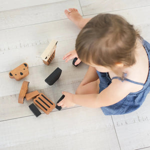 Wooden Animal Tower - littlelightcollective