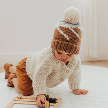 Load image into Gallery viewer, Mountain Hand Knit Beanie Hat - littlelightcollective