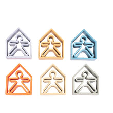 Load image into Gallery viewer, Nature Kids &amp; Houses 6 Pack (Assorted Colors) - littlelightcollective