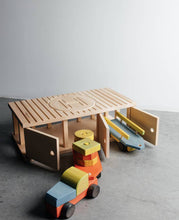 Load image into Gallery viewer, Wooden Garage For Toys #3 - littlelightcollective