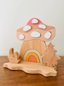 Unboxed Mushroom House Puzzle - littlelightcollective