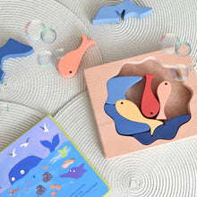 Load image into Gallery viewer, Five Fish Wooden Puzzle - littlelightcollective