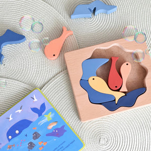 Five Fish Wooden Puzzle - littlelightcollective