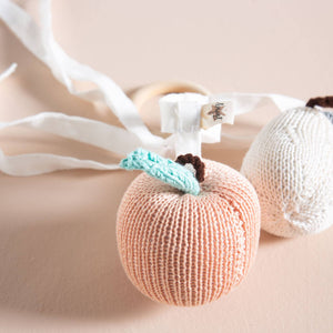 FRUITS stroller toys - White Apricot - littlelightcollective