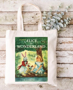 Storybook Tote bag - Alice In Wonderland - littlelightcollective