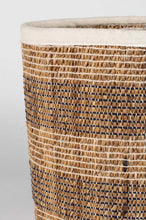 Load image into Gallery viewer, Striped Hogla Basket (Small) - littlelightcollective