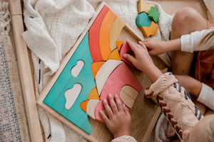 Fairy Castle Puzzle And Play Set - littlelightcollective