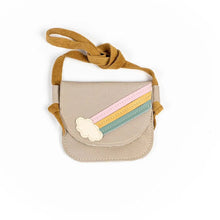 Load image into Gallery viewer, Rainbow on Beige Leather PURSE Toddler &amp; Kids - littlelightcollective