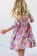 Load image into Gallery viewer, Boho Floral Dress - Mauve - littlelightcollective