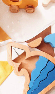 Waves and Boat Stacker / Puzzle - littlelightcollective