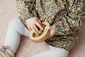 Wooden Teething Toy Apple - littlelightcollective